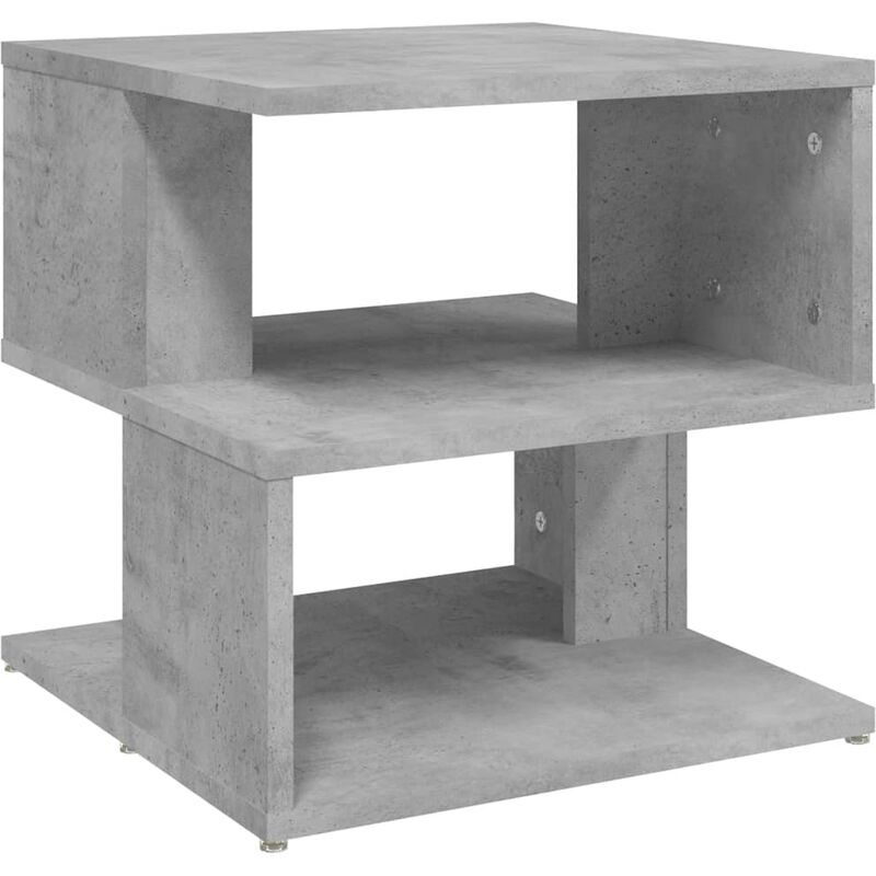 

vidaXL Mesa auxiliar de aglomerado 40x40x40 cm gris hormigón - Gris