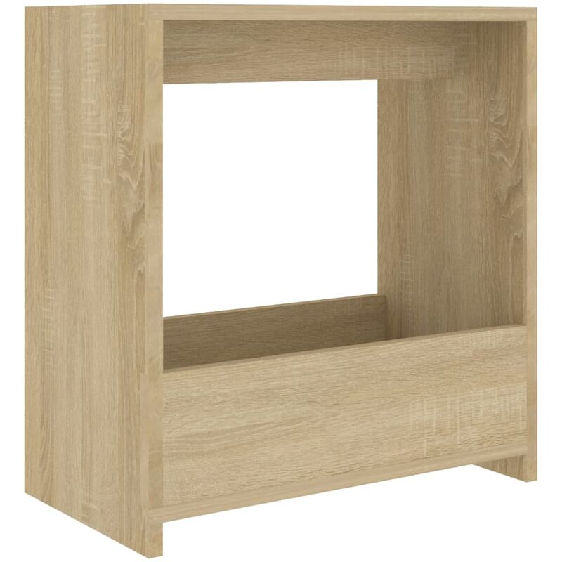 

vidaXL Mesa auxiliar de aglomerado 50x26x50 cm color roble Sonoma - Marrón