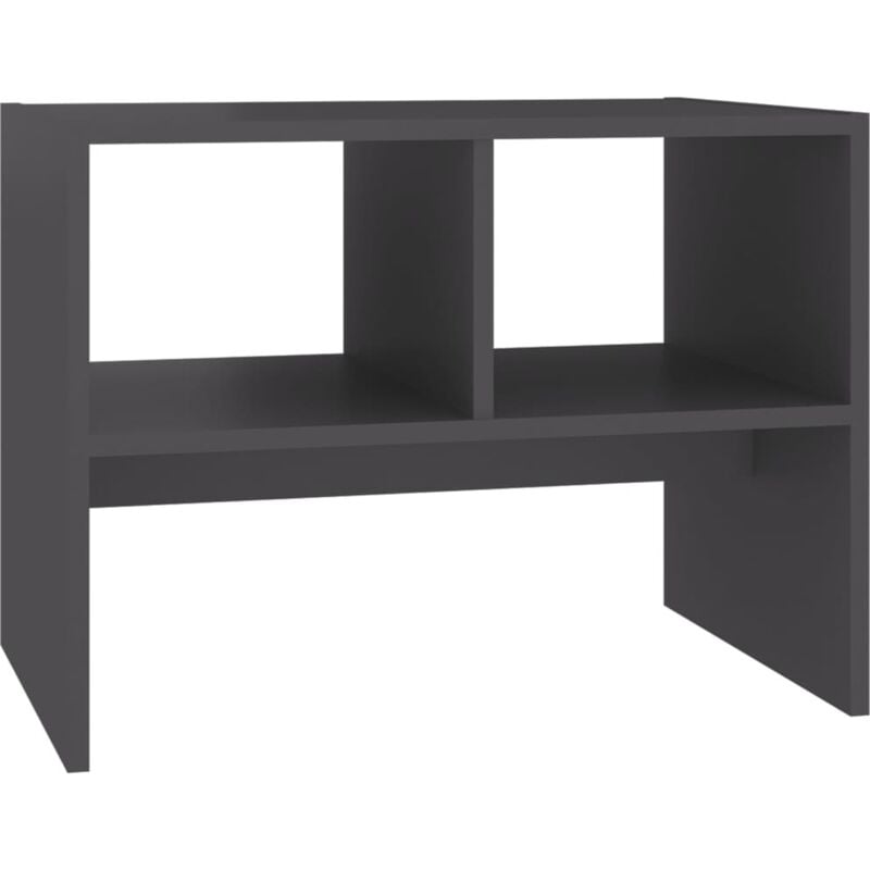 

vidaXL Mesa auxiliar de aglomerado 60x40x45 cm gris - Gris