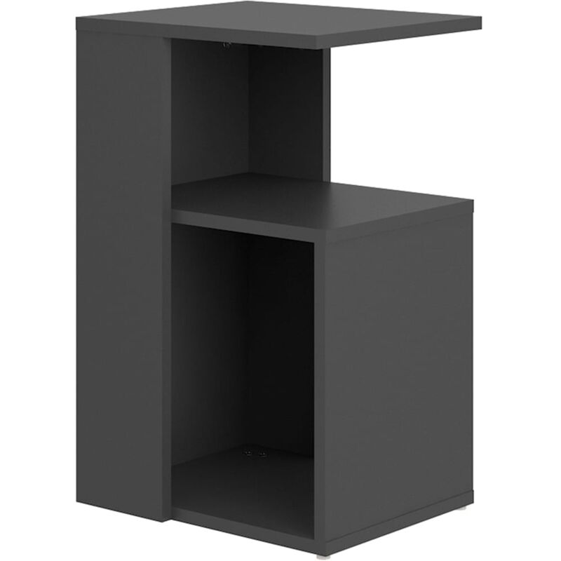 

vidaXL Mesa auxiliar de aglomerado 36x30x56 cm gris - Gris