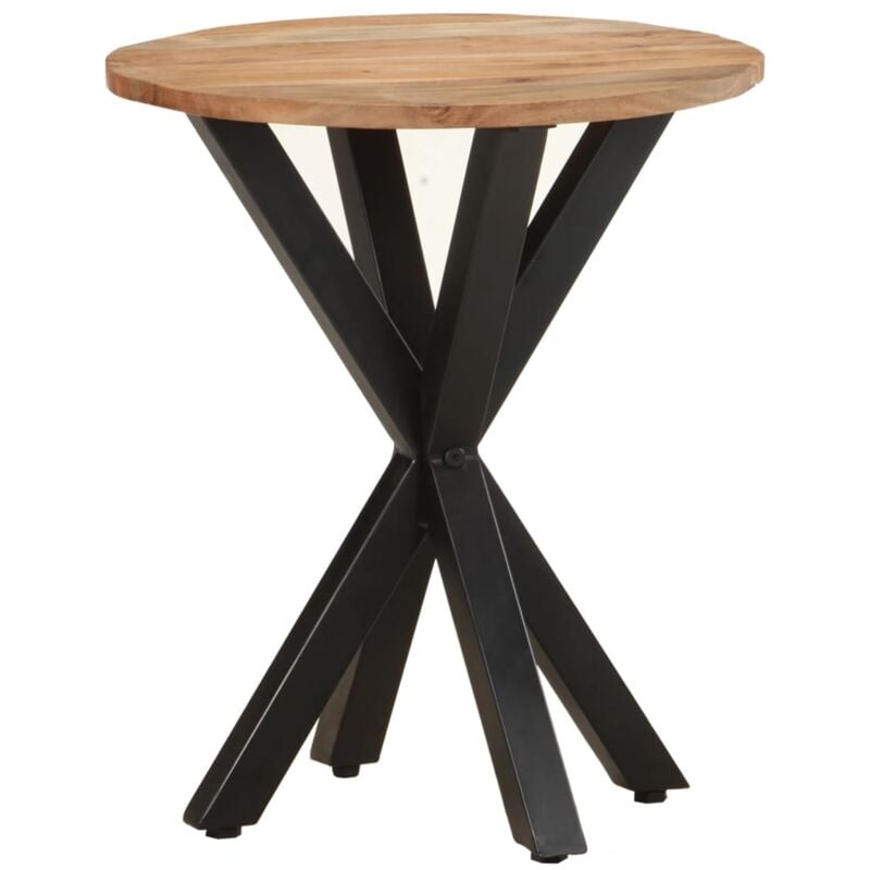 

vidaXL Mesa auxiliar de madera maciza 48x48x56 cm de acacia - Marrón