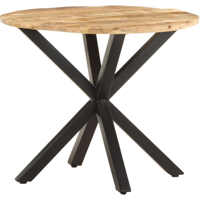 

vidaXL Mesa auxiliar de madera maciza 68x68x56 cm mango - Marrón