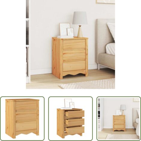 vidaXL Mesa con cajón -  Mesa de Café con cajón Drammen Roble 45 x 35 x 56 cm