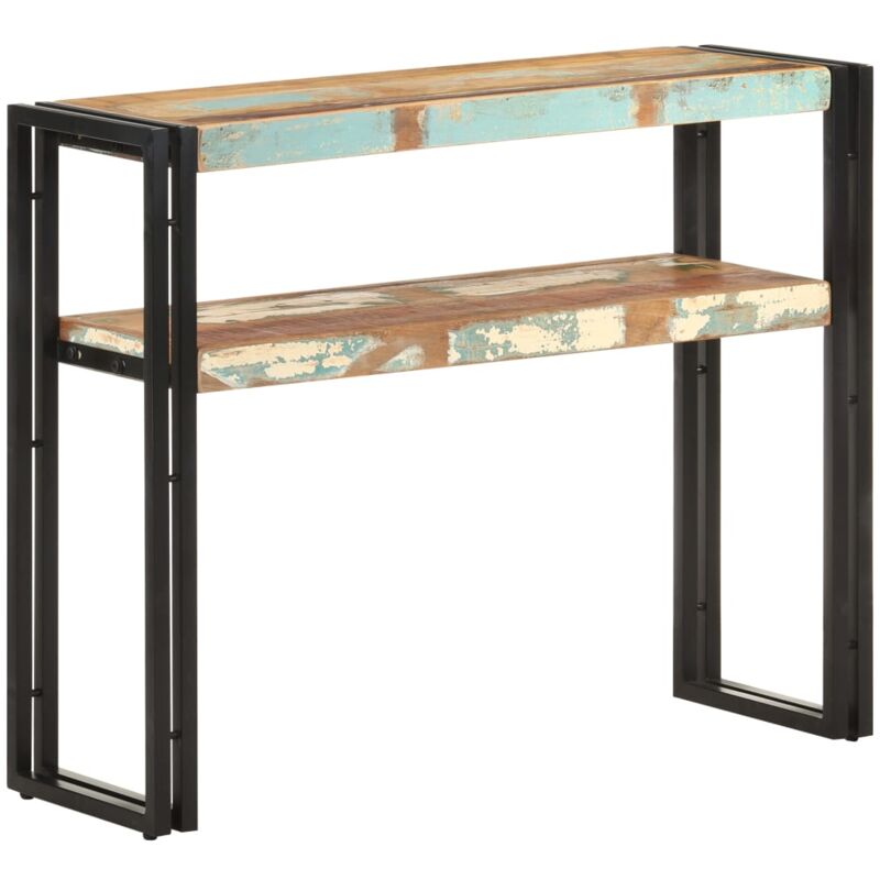 

Mesa consola de madera maciza reciclada 90x30x75 cm - Marrón - Vidaxl