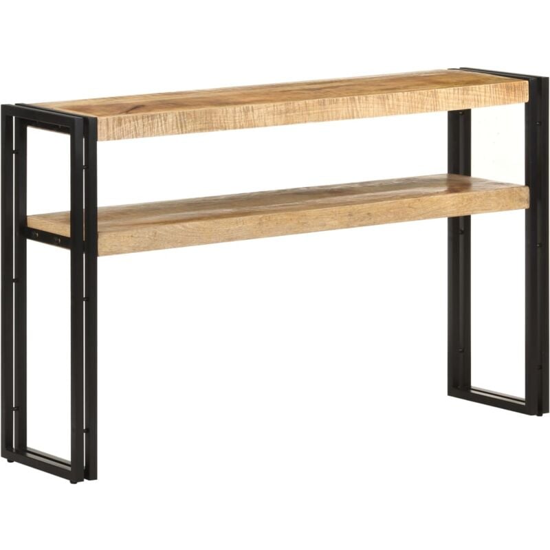

Mesa consola de madera mango rugosa 120x30x75 cm - Marrón - Vidaxl