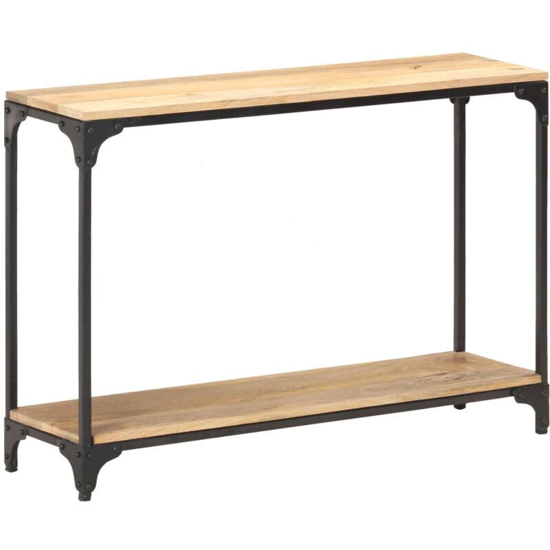 

Mesa consola de madera maciza de mango 110x30x75 cm - Marrón - Vidaxl