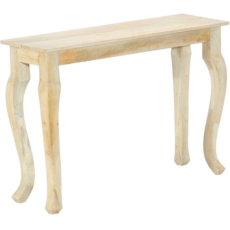 vidaXL Mesa consola de madera maciza de mango 110x35x77 cm