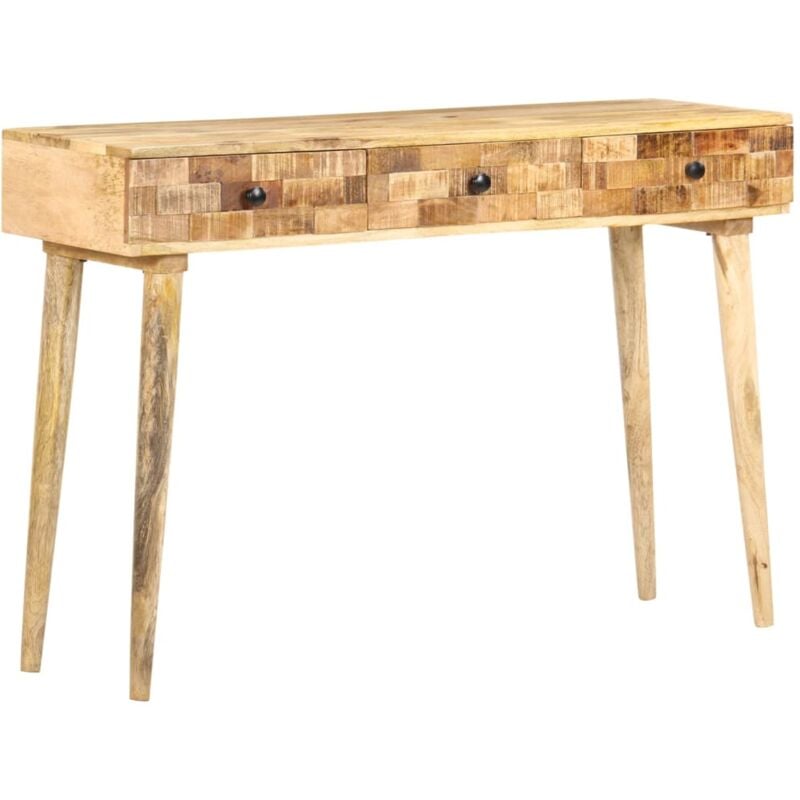 

Mesa consola de madera maciza de mango 115x35x76 cm - Marrón - Vidaxl
