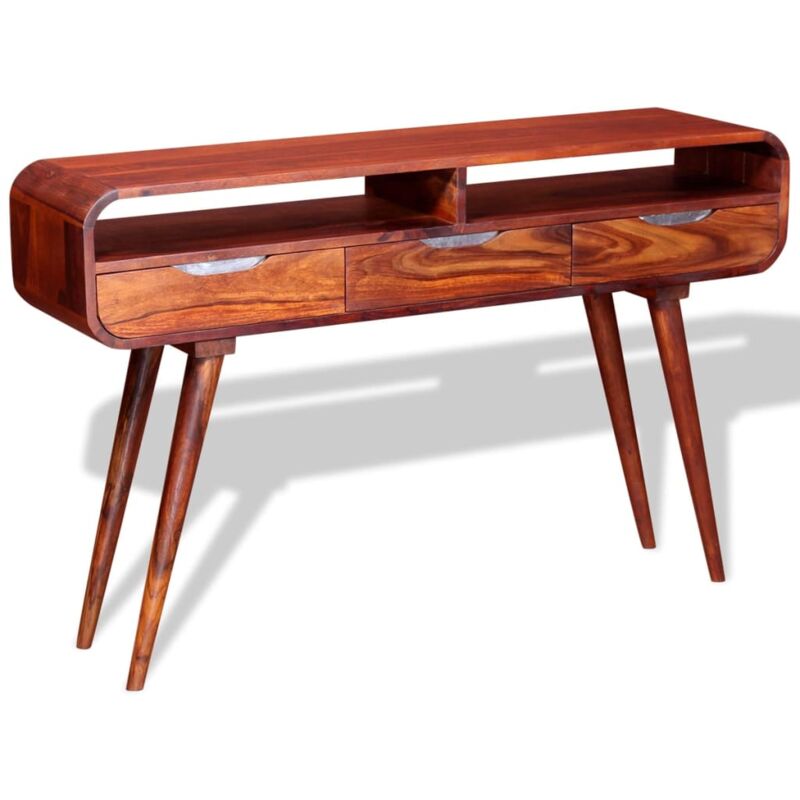 

Mesa consola de madera maciza de sheesham 120x30x75 cm - Marrón - Vidaxl