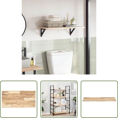 vidaXL Mesa de acacia -  Tablero de mesa rectangular madera maciza acacia 60x40x2 cm