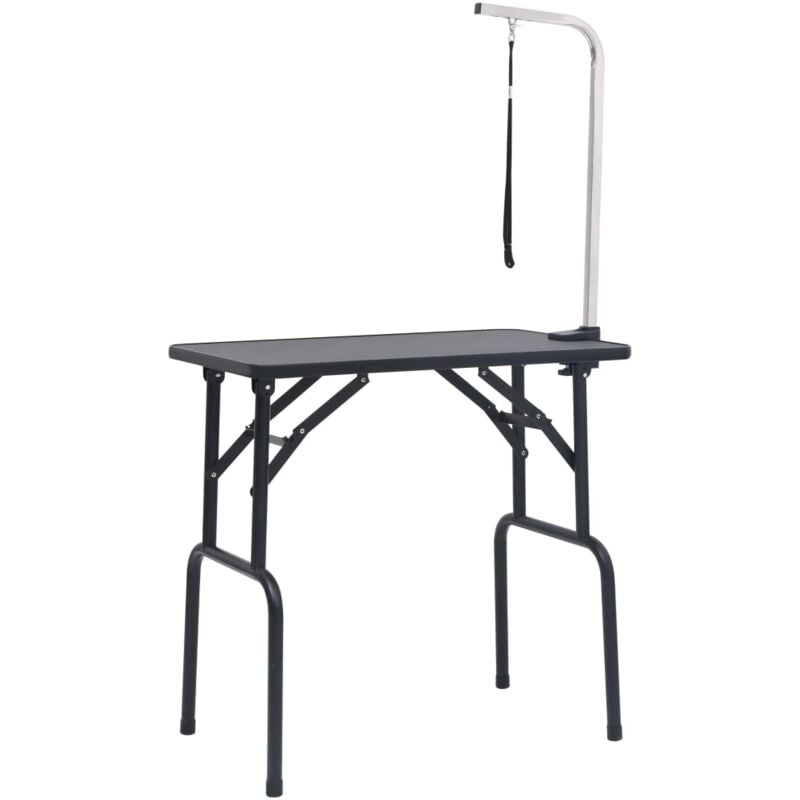 

vidaXL Mesa de aseo ajustable para perros con 1 lazo