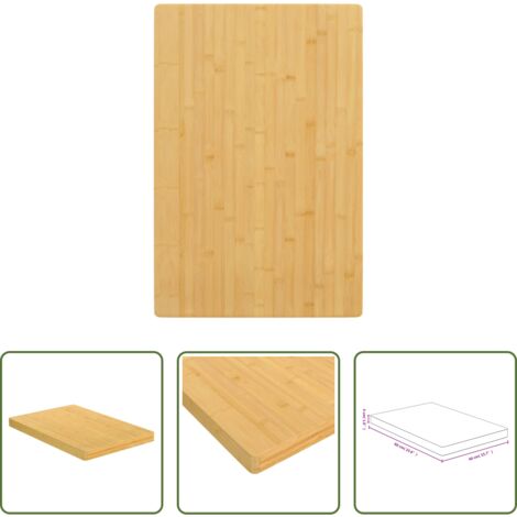 vidaXL Mesa de bar -  Tablero de mesa de bambú 40x60x4 cm