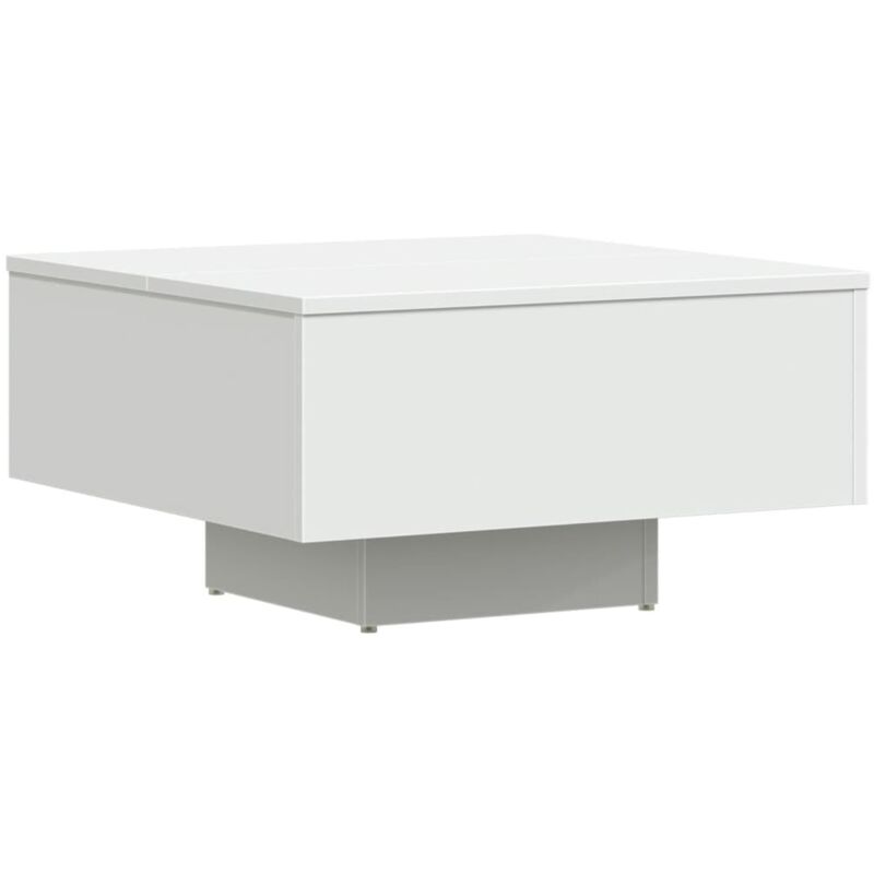 

vidaXL Mesa de centro de aglomerado 60x60x31,5 cm blanca - Blanco
