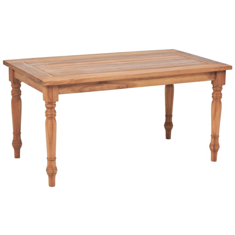 

vidaXL Mesa Batavia de madera de teca 90x50x45 cm centro - Marrón