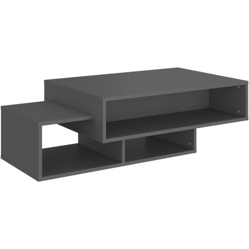 

vidaXL Mesa de centro de aglomerado 105x55x32 cm gris - Gris