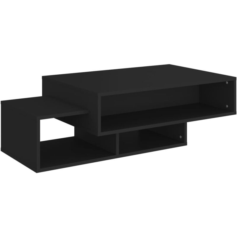 

vidaXL Mesa de centro de aglomerado 105x55x32 cm negro - Negro