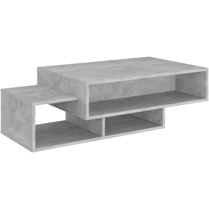 

vidaXL Mesa de centro de aglomerado 105x55x32 cm gris - Gris