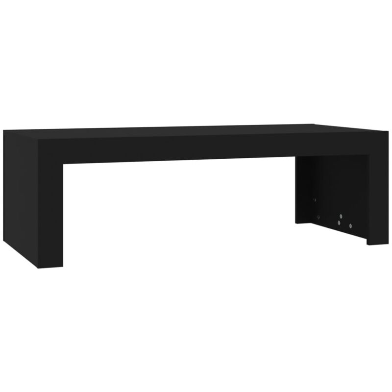 

vidaXL Mesa de centro de aglomerado 110x50x35 cm negro - Negro
