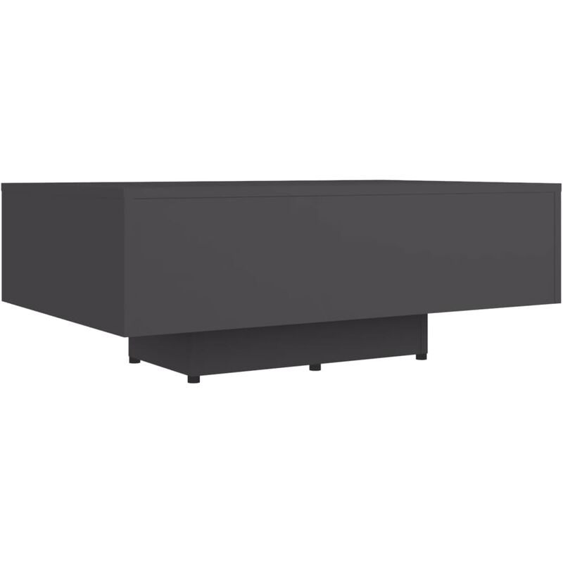 

vidaXL Mesa de centro de aglomerado gris 85x55x31 cm - Gris