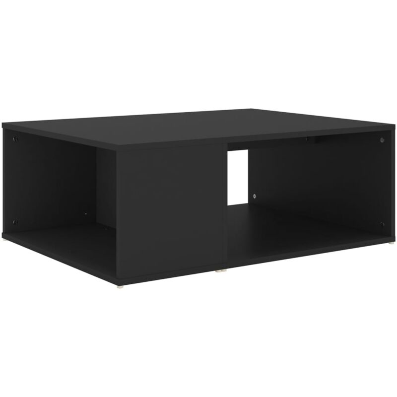 

vidaXL Mesa de centro de aglomerado 90x67x33 cm negro - Negro
