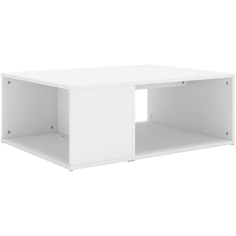 Vidaxl - Mesa de centro madera contrachapada blanco 90x67x33 cm Blanco