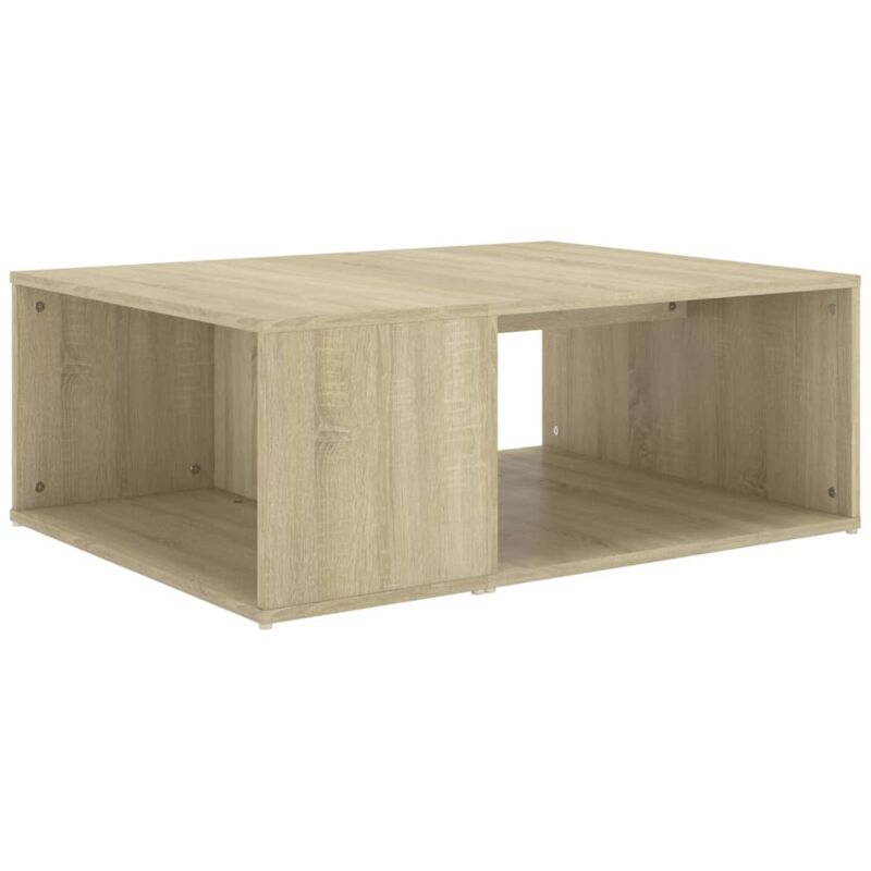 

vidaXL Mesa de centro de aglomerado 90x67x33 cm color roble Sonoma - Marrón