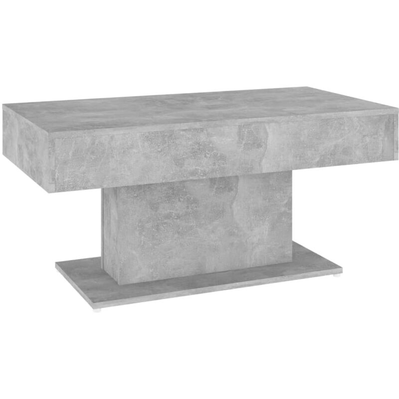 

vidaXL Mesa de centro de aglomerado 96x50x45 cm gris hormigón - Gris