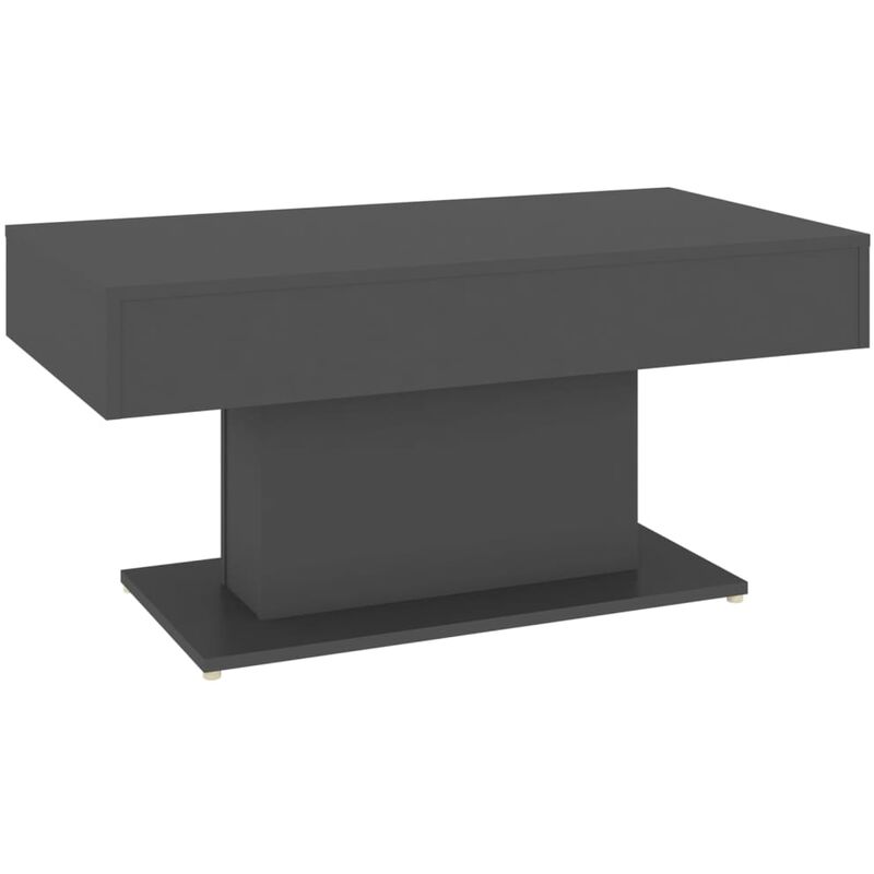 

vidaXL Mesa de centro de aglomerado 96x50x45 cm gris - Gris