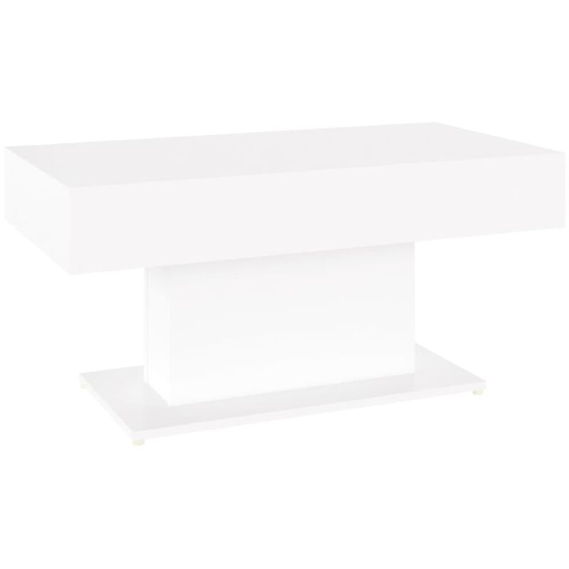 

vidaXL Mesa de centro de aglomerado 96x50x45 cm blanco - Blanco