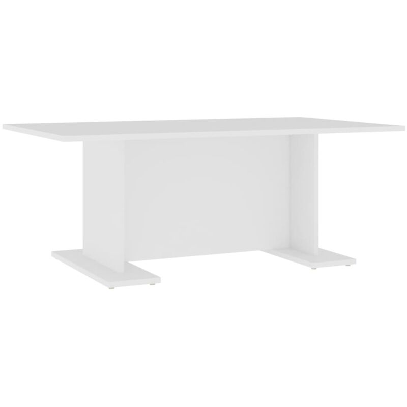 

Vidaxl - Mesa de centro de aglomerado 103,5x60x40 cm blanco - Blanco