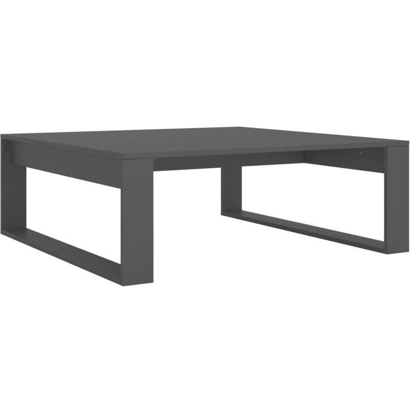 

vidaXL Mesa de centro de aglomerado 100x100x35 cm gris - Gris