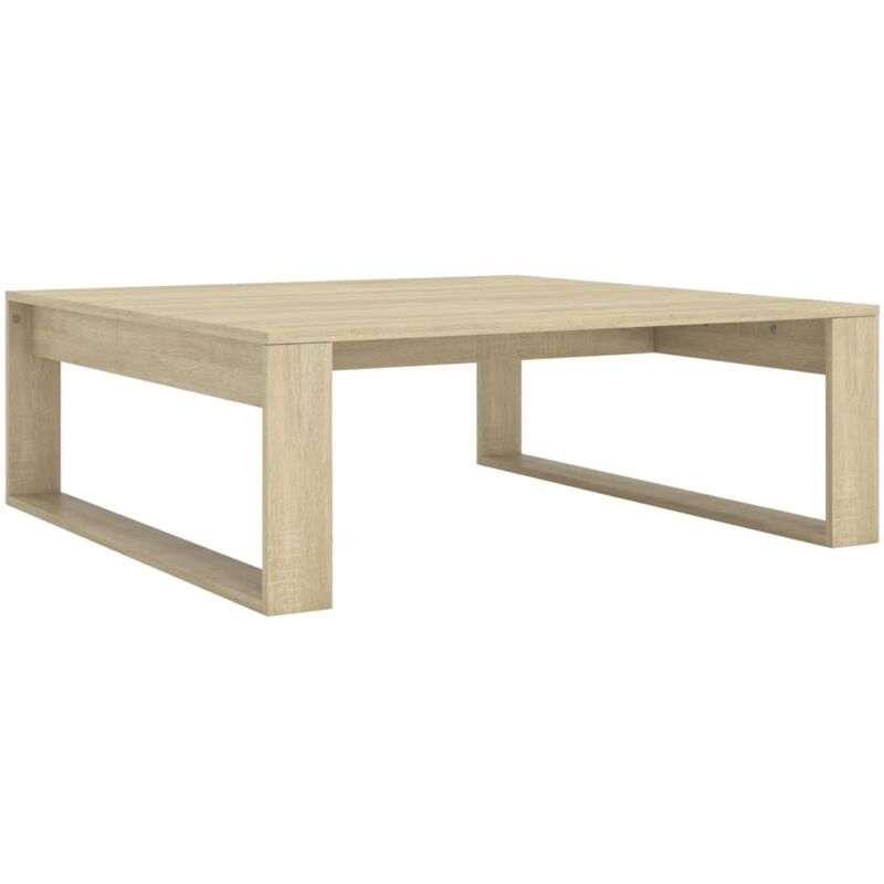 

vidaXL Mesa de centro de aglomerado 100x100x35 cm color roble Sonoma - Marrón