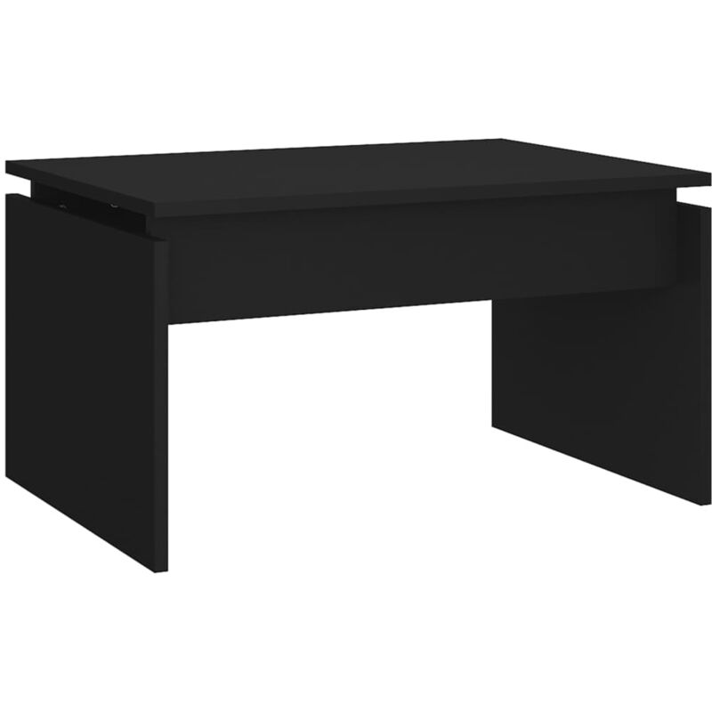 

vidaXL Mesa de centro de aglomerado 68x50x38 cm negro - Negro