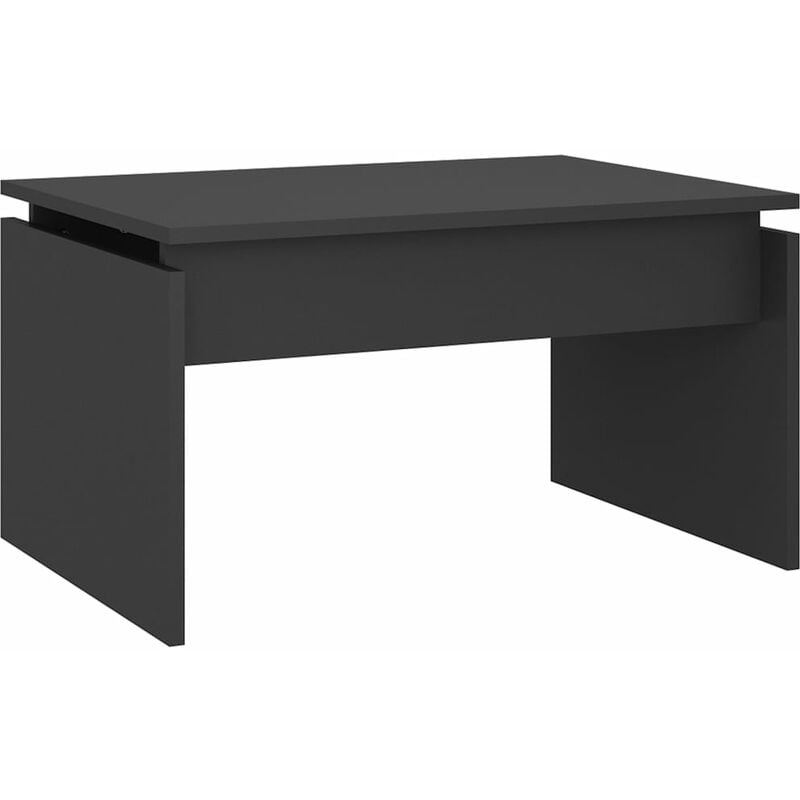 

vidaXL Mesa de centro de aglomerado 68x50x38 cm gris - Gris