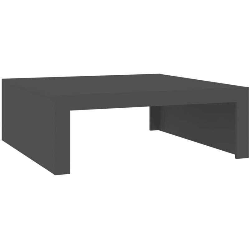 

vidaXL Mesa de centro de aglomerado 100x100x35 cm gris - Gris