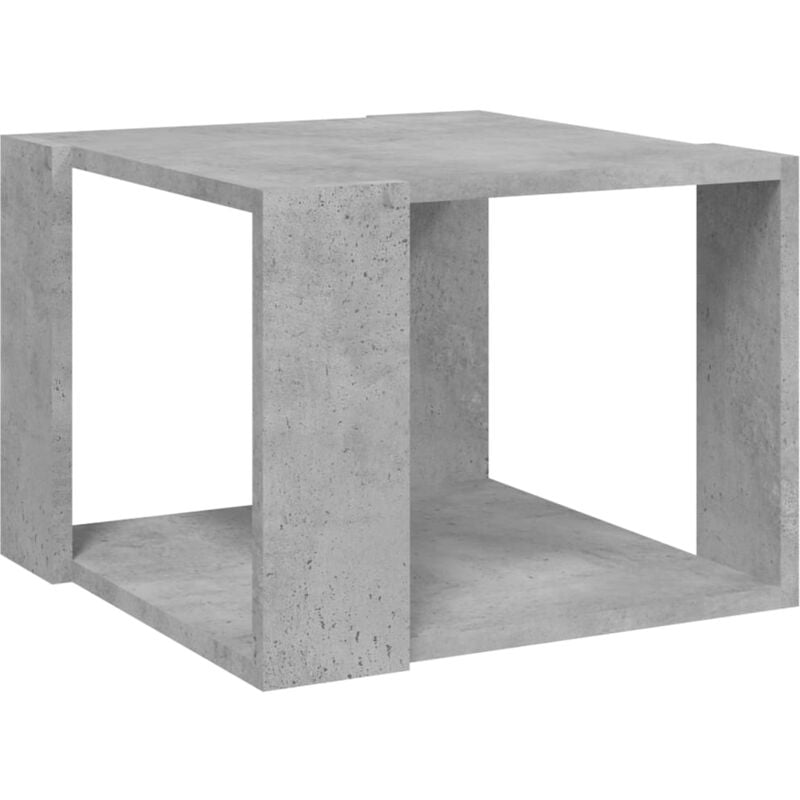 

Vidaxl - Mesa de centro de aglomerado 40x40x30 cm gris hormigón - Gris