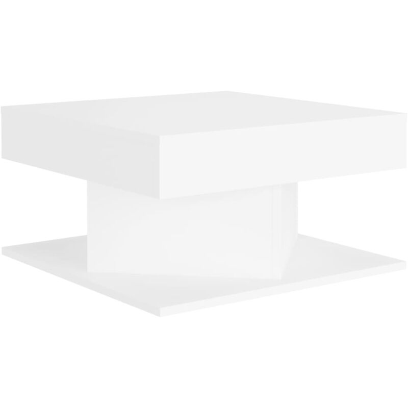 

vidaXL Mesa de centro de aglomerado 57x57x30 cm blanco - Blanco