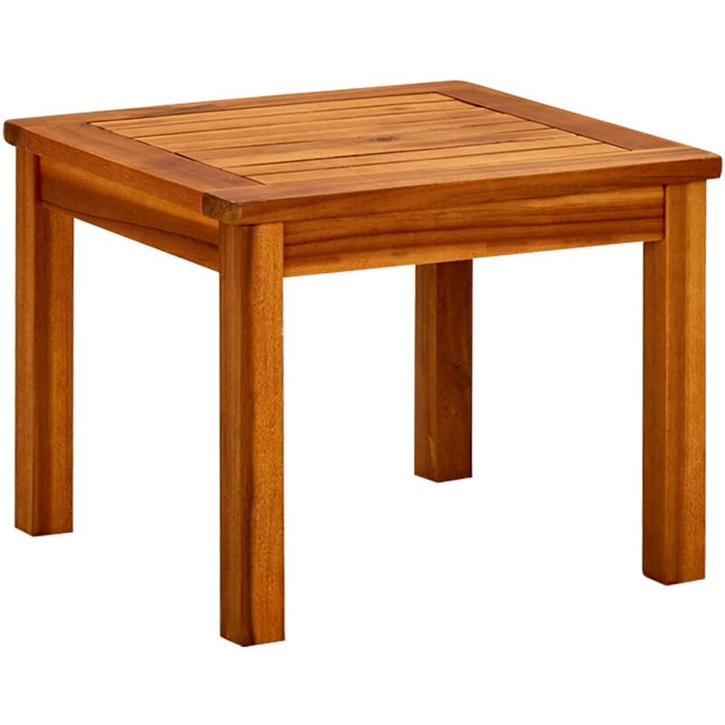 

vidaXL Mesa de centro de jardín madera maciza de acacia 45x45x36 cm - Marrón