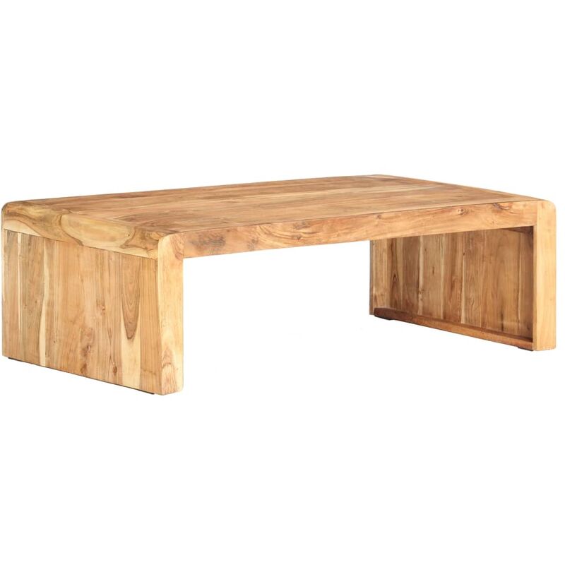 

Mesa de centro de madera maciza de acacia 110x63x35 cm - Marrón - Vidaxl