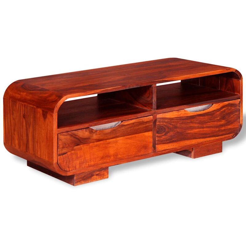 

Mesa de centro de madera maciza de sheesham 90x40x35 cm - Marrón - Vidaxl