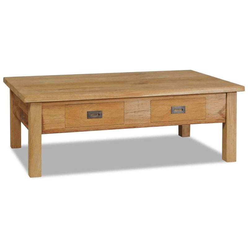 Vidaxl - Mesa de centro madera de teca maciza 100x60x35 cm Marrón