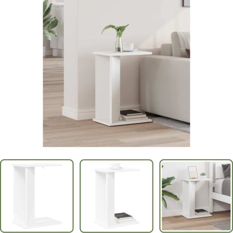 vidaXL Mesa de centro moderna -  Mesa Auxiliar 35 x 25 x 50 cm Madera de ingeniería