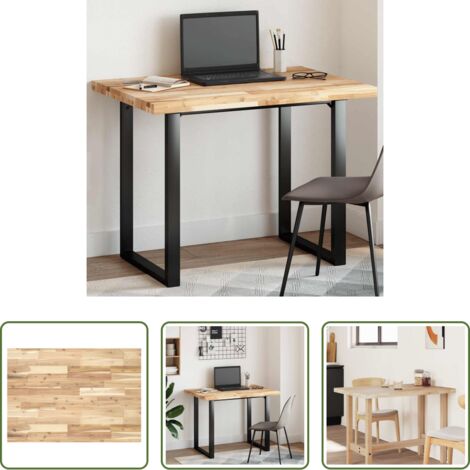vidaXL Mesa de centro -  Tablero de mesa rectangular madera maciza acacia 100x70x4 cm