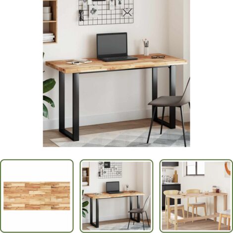 vidaXL Mesa de centro -  Tablero de mesa rectangular madera maciza acacia 120x60x4 cm