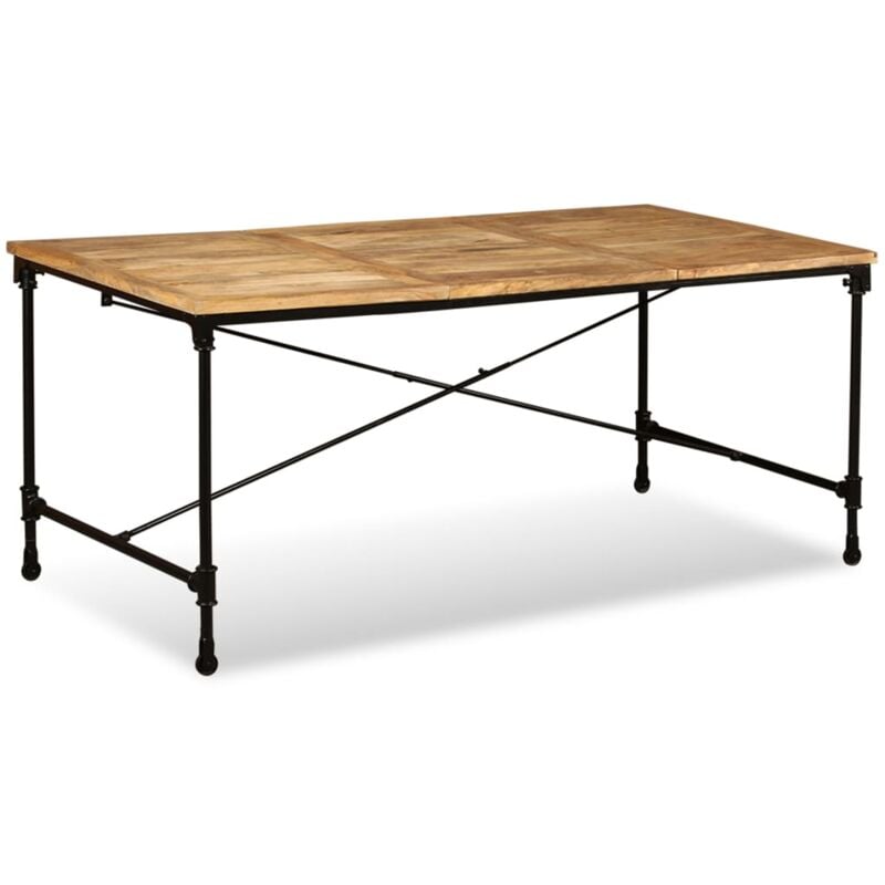 

vidaXL Madera Maciza de Mango Mesa de Comedor 180 cm - Marrón