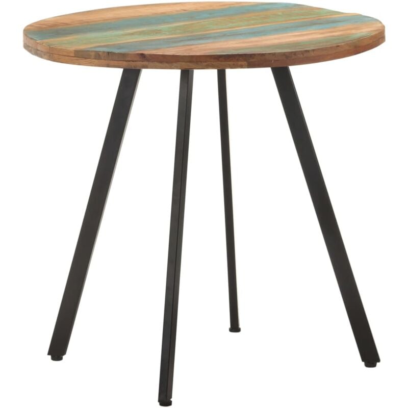 

Mesa de comedor de madera maciza reciclada 80 cm - Multicolor - Vidaxl