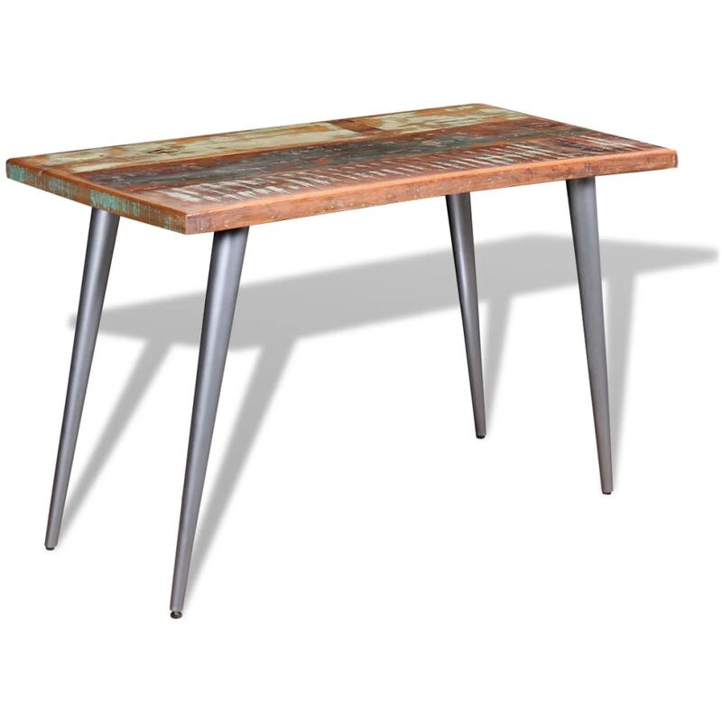

vidaXL Mesa de comedor madera maciza reciclada 120x60x76 cm - Marrón