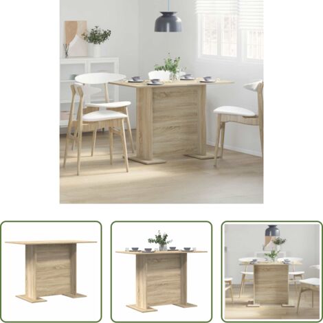 vidaXL Mesa de comedor moderna -  Mesa de Comedor Roble Sonoma 110 x 60 x 75 cm