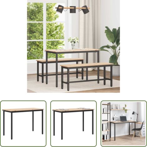 vidaXL Mesa de comedor natural -  Mesa de Comedor Natural 110 x 55 x 75 cm Madera de pino macizo