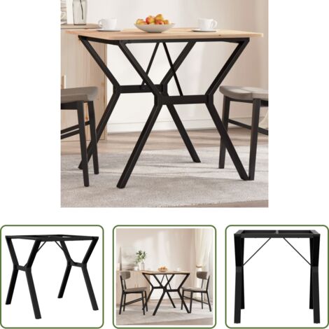 vidaXL Mesa de comedor -  Patas de mesa de comedor estructura Y acero 70x70x73 cm